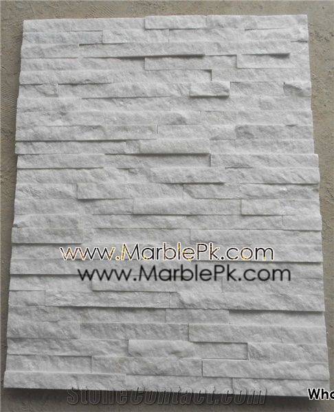 hot pure white quartzite cultured stones ledge stones stacked stones veneer stones panel p360834 1b Pakistan