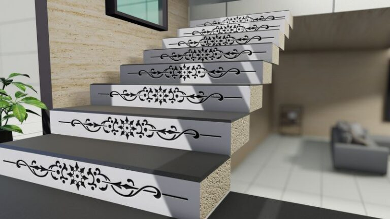 Grainte Riser Jet black Granite Tops with Snow White Granite Risers with cnc riser ...