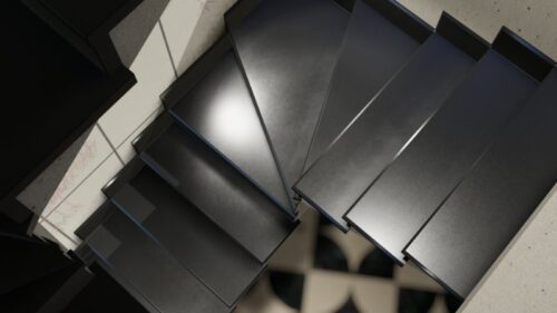 Stunning Jet black granite Stairs Granite Stairs Design Stairs & Kitchen Countertops in Lahore