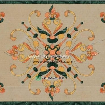 Motif Medallion Phool INLAY Floor mpk rc 375