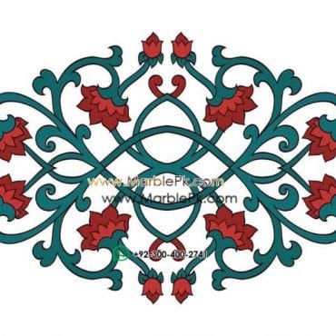 Motif Medallion Phool INLAY Floor mpk rc 379