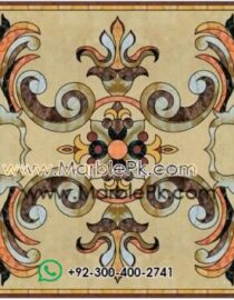 Motif Medallion Phool INLAY Floor mpk rc 390