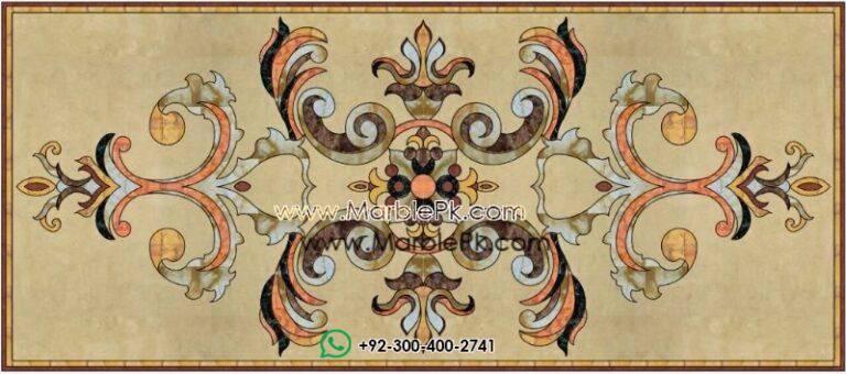 Motif Medallion Phool INLAY Floor mpk rc 390