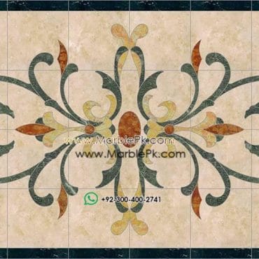 Motif Medallion Phool INLAY Floor mpk rc 393