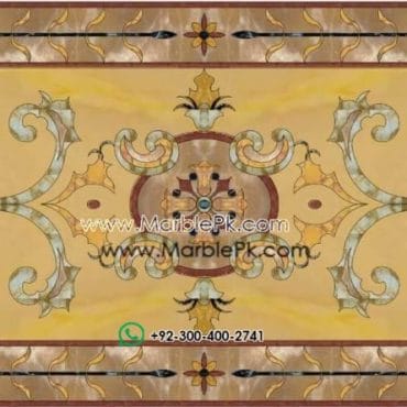 Motif Medallion Phool INLAY Floor mpk rc 395