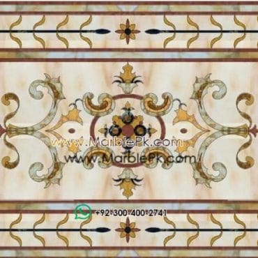 Motif Medallion Phool INLAY Floor mpk rc 396