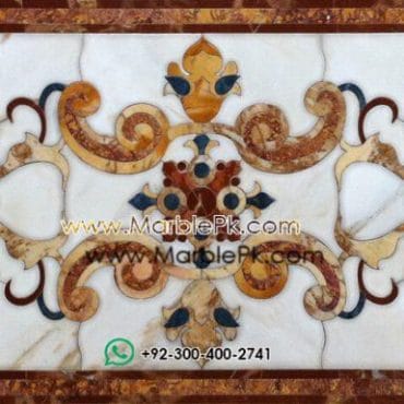 Motif Medallion Phool INLAY Floor mpk rc 398
