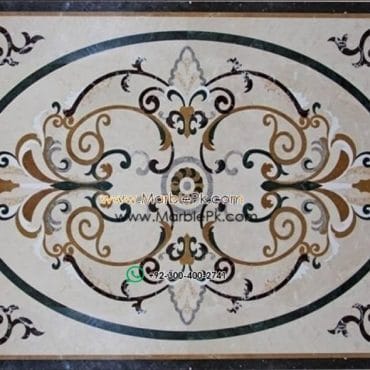 Motif Medallion Phool INLAY Floor mpk rc 407