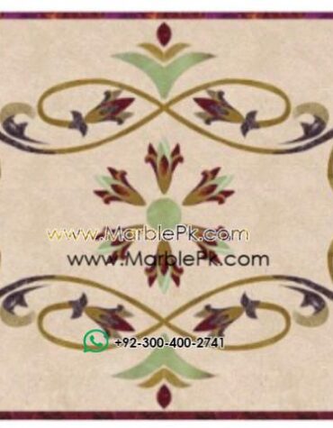 Motif Medallion Phool INLAY Floor mpk rc 413