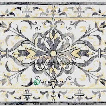 Motif Medallion Phool INLAY Floor mpk rc 428