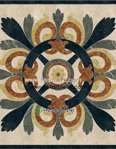 Motif Medallion Phool INLAY Floor mpk sc 377