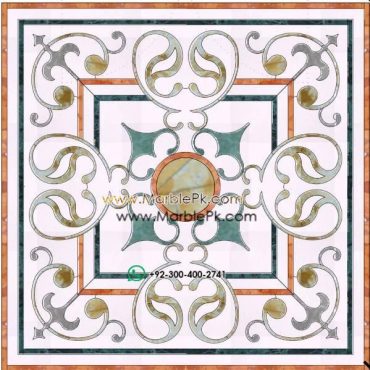 Motif Medallion Phool INLAY Floor mpk sc 379