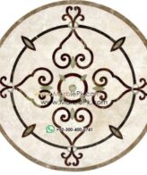 Motif Medallion Phool INLAY Floor mpk sc 402