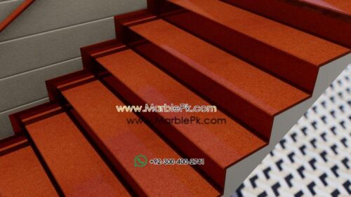 Red Chilly granite stairs in Pakistan www.marblepk.com 4