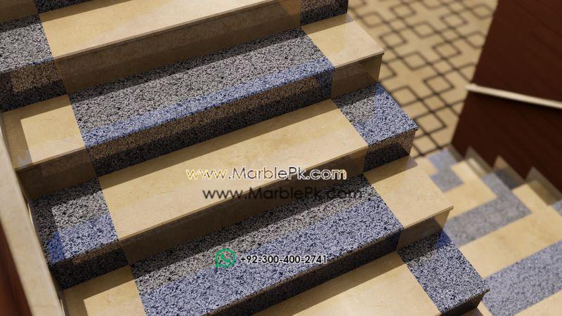 Tropical Granite with China Verona Marble Alternating Straight Marble Granite Stairs Designs in Pakistan www.marblepk.com 5