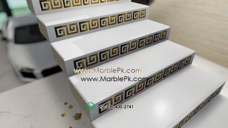 Versace Riser WHITE white onyx Marble Granite Stairs Design in pakistan www.Marblepk.com 3