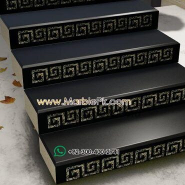 Versace Riser black black baltic brown Marble Granite Stairs Design in pakistan www.Marblepk.com 1