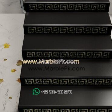 Versace Riser black black baltic brown Marble Granite Stairs Design in pakistan www.Marblepk.com 5
