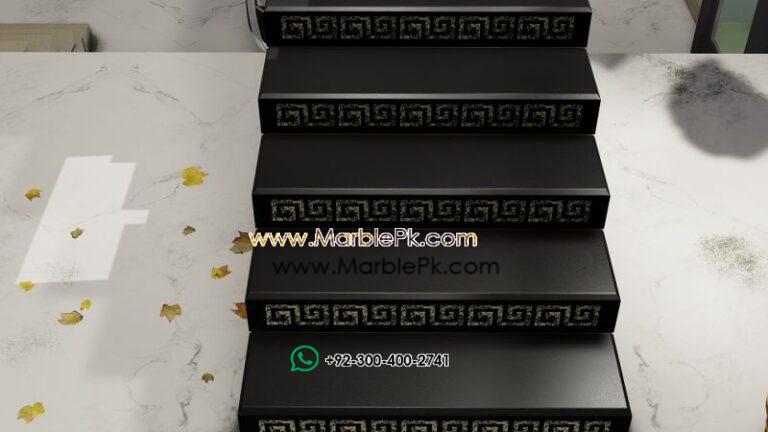 Versace Riser black black baltic brown Marble Granite Stairs Design in pakistan www.Marblepk.com 5