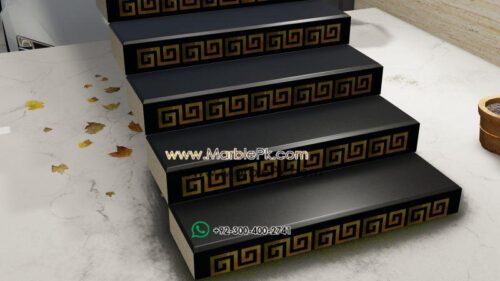 Versace Riser black black onyx Marble Granite Stairs Design in pakistan www.Marblepk.com 9