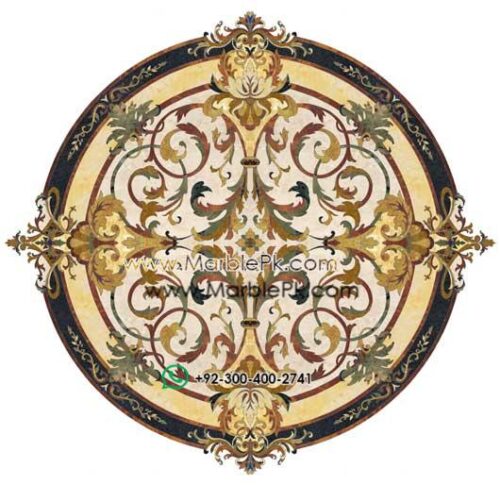 capri custom marble medallion 1