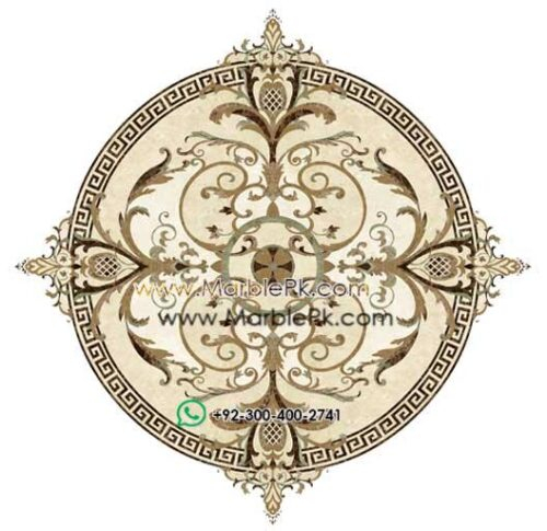 Greek Key Inlay Luxury Flooring Inlays - Marble Pk