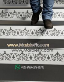 jet black granite Black White Riser A Marble Granite Stairs Design in pakistan www.Marblepk.com 5