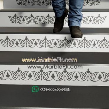 jet black granite Black White Riser A Marble Granite Stairs Design in pakistan www.Marblepk.com 5