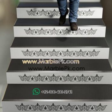 jet black granite Black White Riser A Marble Granite Stairs Design in pakistan www.Marblepk.com 6