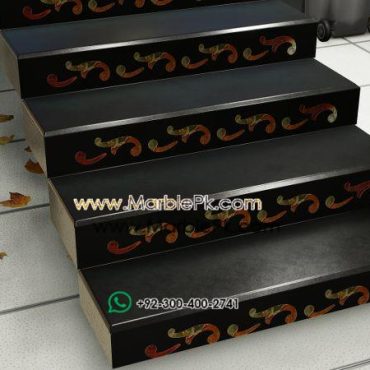 jet black granite onyx Marble Granite Stairs Design in pakistan www.Marblepk.com 5