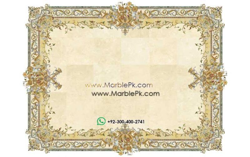 parisian ornate marble border design
