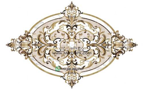 versailles oval marble medallion