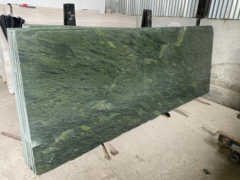 Green Pakistan Granite Design Stairs & Kitchen Countertops in Lahore