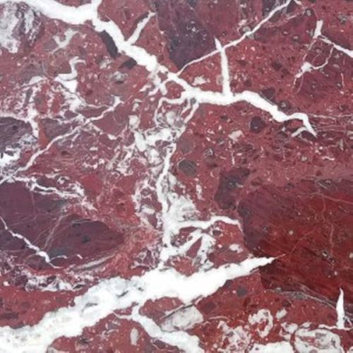 Red Zebra - Red  & White - Strawberry Marble Granite Design Stairs & Kitchen Countertops in Lahore