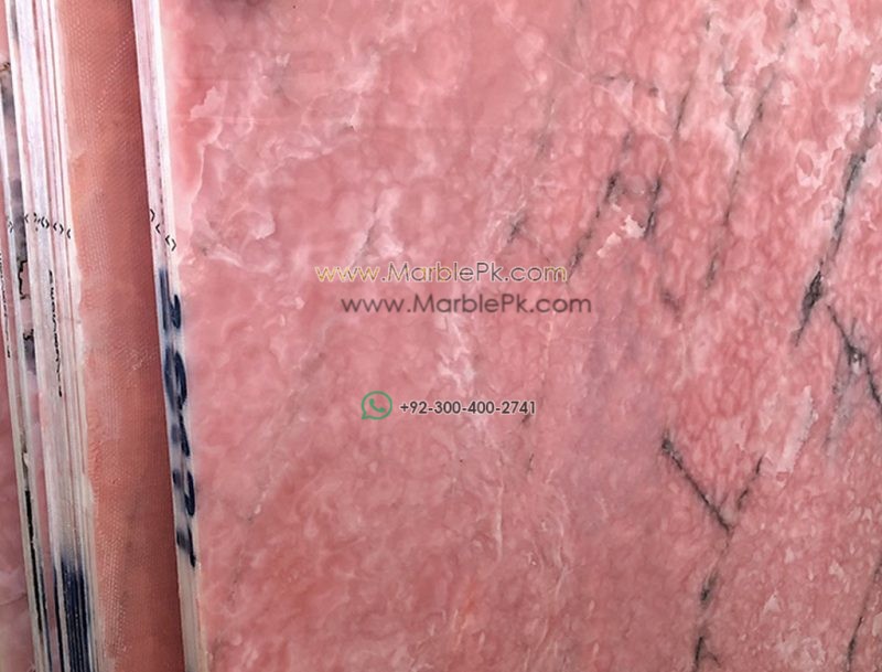 Pink Onyx Granite Design Stairs & Kitchen Countertops in Lahore