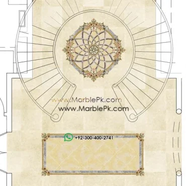 Luxury floor motif medallion mpk-2345