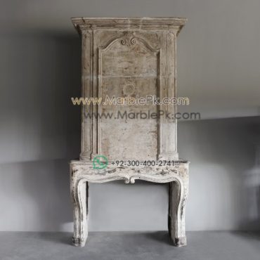 King Size Marble Fireplace Mantel mpk-fp-K5 King Size Marble Fireplace Mantel Design Stairs & Kitchen Countertops in Lahore