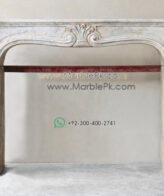 Ancient Royal Marble Fireplace Mantel  mpk-fp-Ar8 Ancient Royal Marble Fireplace Mantel Design Stairs & Kitchen Countertops in Lahore
