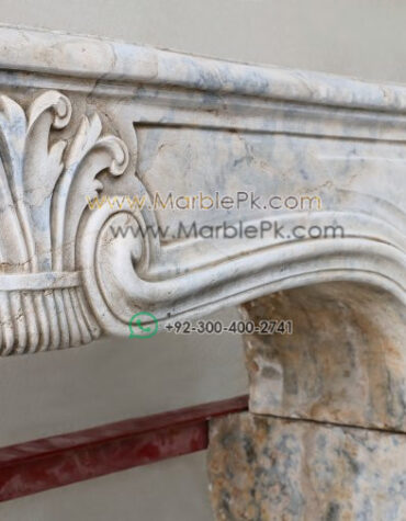 Ancient Royal Marble Fireplace Mantel  mpk-fp-Ar8 Ancient Royal Marble Fireplace Mantel Design Stairs & Kitchen Countertops in Lahore