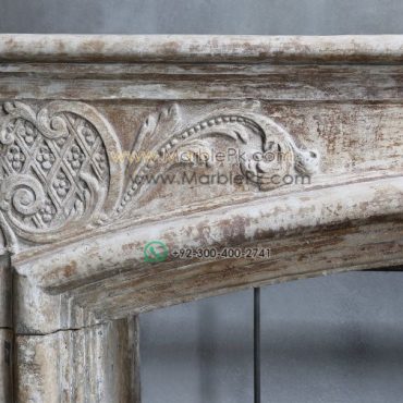 Ancient Royal Marble Fireplace Mantel  mpk-fp-Ar2 Ancient Royal Marble Fireplace Mantel Design Stairs & Kitchen Countertops in Lahore