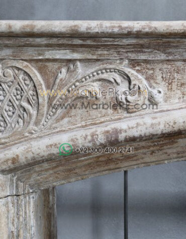 Ancient Royal Marble Fireplace Mantel  mpk-fp-Ar2 Ancient Royal Marble Fireplace Mantel Design Stairs & Kitchen Countertops in Lahore