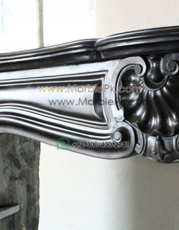 Antique Marble Fireplace  mpk-fp-Ant17 Antique Marble Fireplaces Design Stairs & Kitchen Countertops in Lahore