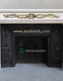 Antique Marble Fireplace  mpk-fp-Ant46 Antique Marble Fireplaces Design Stairs & Kitchen Countertops in Lahore