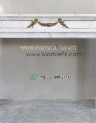 Antique Marble Fireplace  mpk-fp-Ant45 Antique Marble Fireplaces Design Stairs & Kitchen Countertops in Lahore