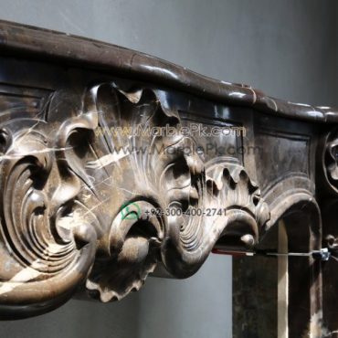 Antique Marble Fireplace  mpk-fp-Ant41 Antique Marble Fireplaces Design Stairs & Kitchen Countertops in Lahore