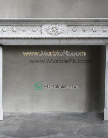 Antique Marble Fireplace  mpk-fp-Ant40 Antique Marble Fireplaces Design Stairs & Kitchen Countertops in Lahore