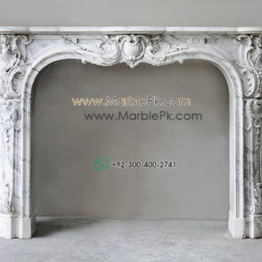 Antique Marble Fireplace  mpk-fp-Ant18 Antique Marble Fireplaces Design Stairs & Kitchen Countertops in Lahore