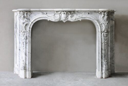 Antique Marble Fireplace  mpk-fp-Ant18 Antique Marble Fireplaces Design Stairs & Kitchen Countertops in Lahore