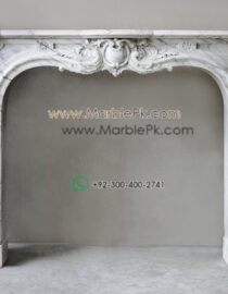 Antique Marble Fireplace  mpk-fp-Ant29 Antique Marble Fireplaces Design Stairs & Kitchen Countertops in Lahore