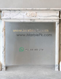 Antique Marble Fireplace  mpk-fp-Ant27 Antique Marble Fireplaces Design Stairs & Kitchen Countertops in Lahore